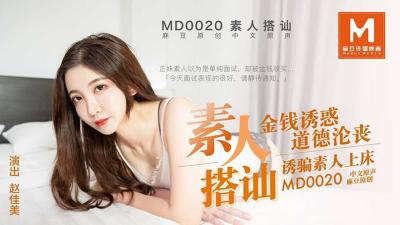 【麻豆传媒】MD0020 素人搭讪，金钱诱惑 道德沦丧 诱骗素人上床赵佳